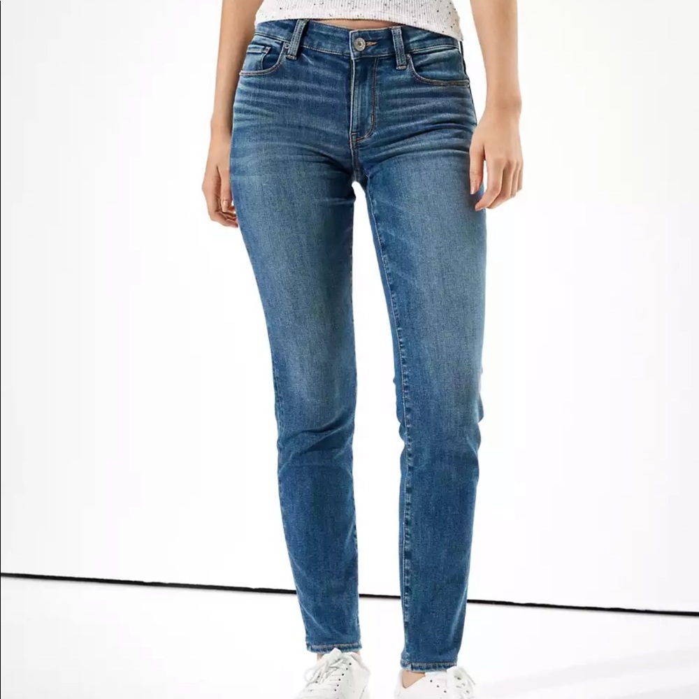 American eagle “next level skinny jeans”